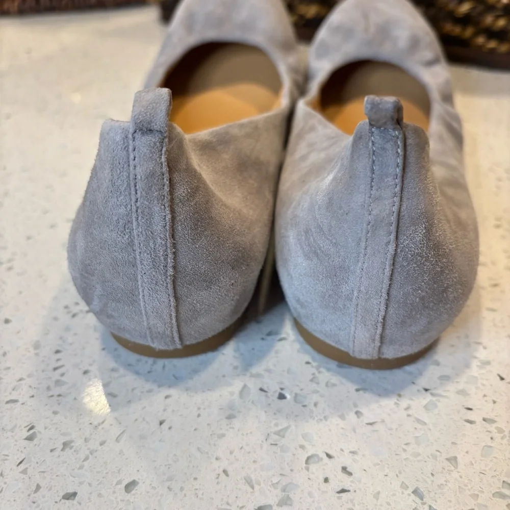 J. Crew Gray Flats Suede 9.5
